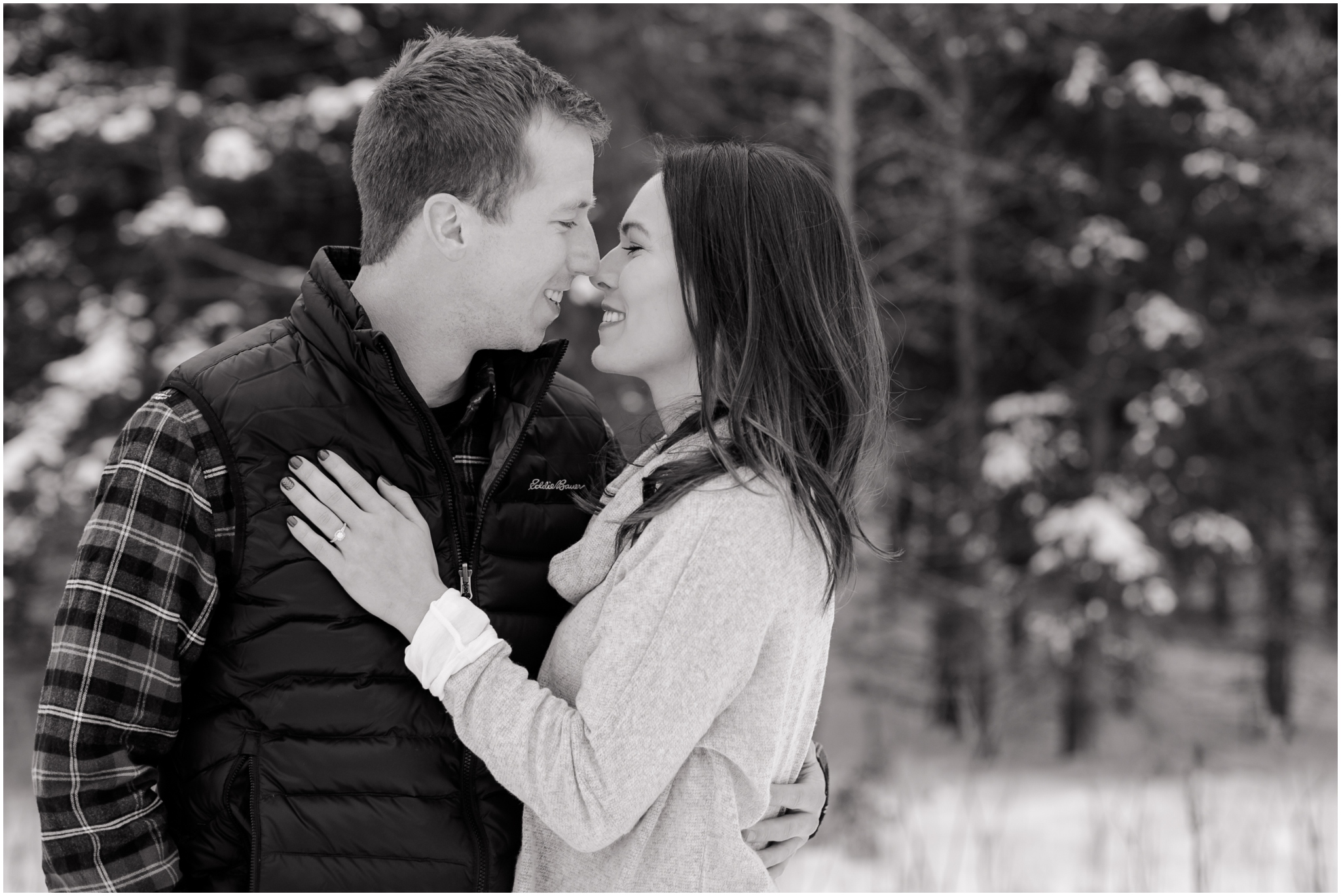 Minnesota Winter Engagement Photography, Detroit Lakes, Engagement Session Outfit Inspiration