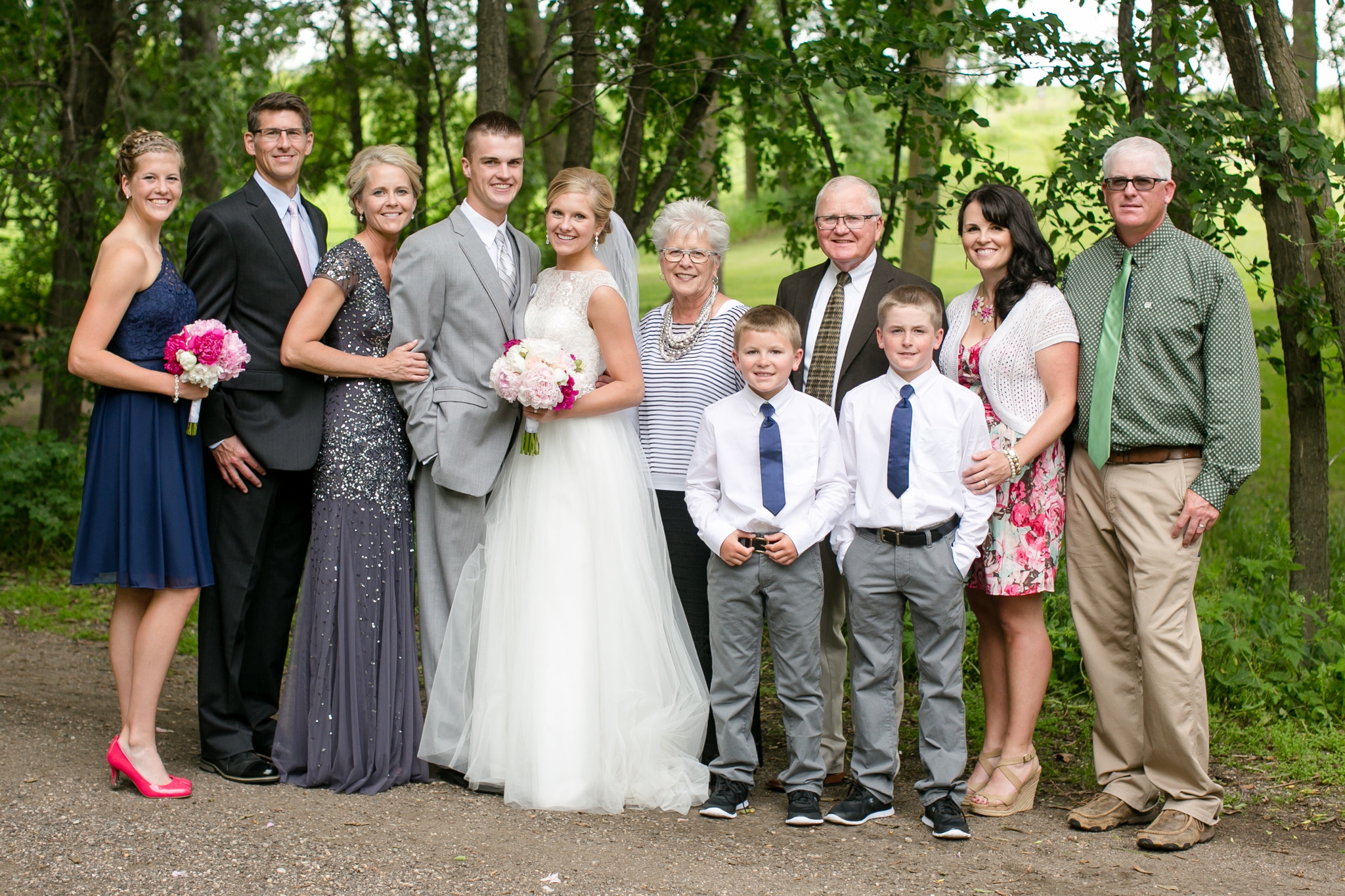 Wedding Day Family Photos, Detroit Lakes Wedding Photographer