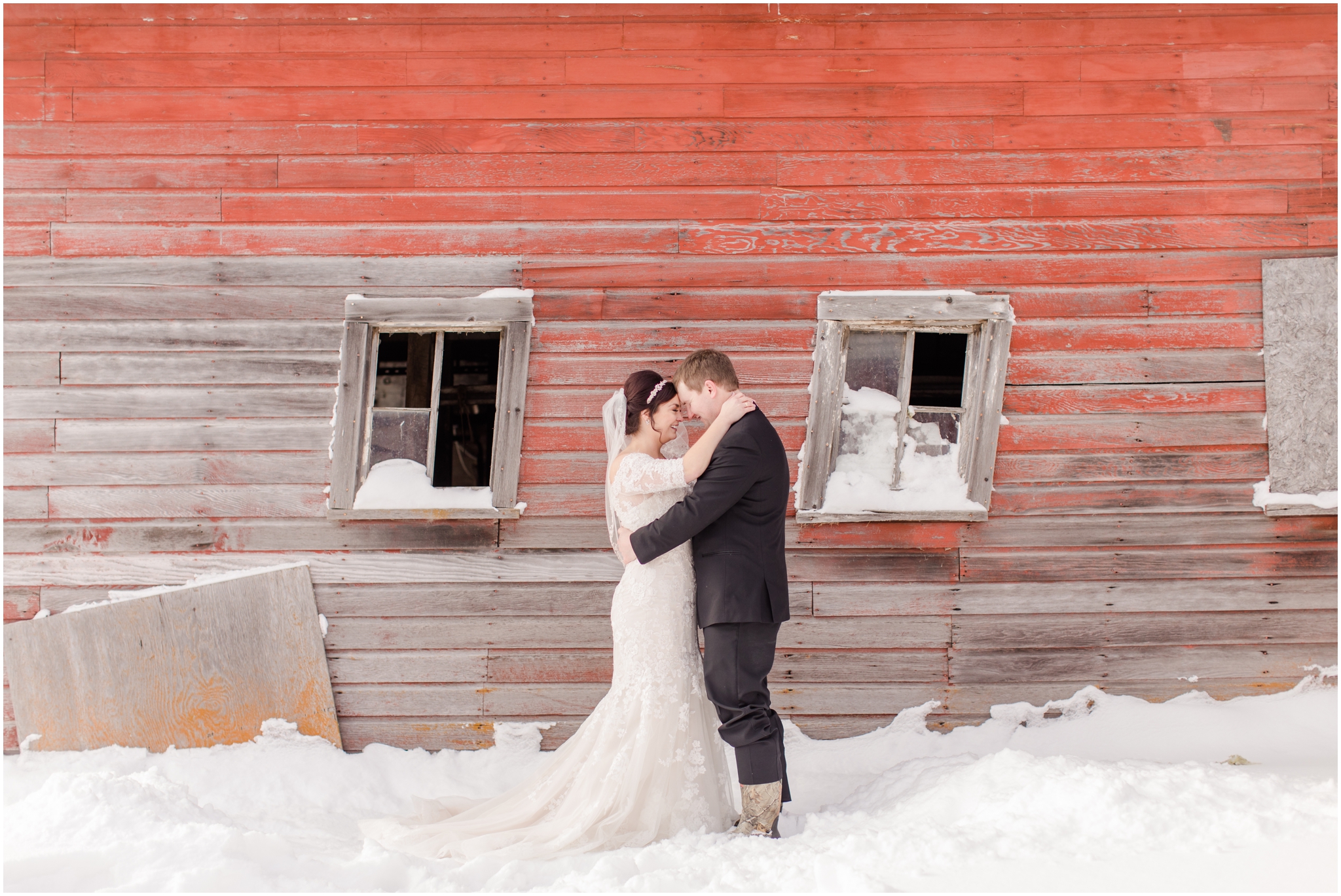 The Barn at Dunvilla Wedding Photos, Winter Wedding Photos, Brittney and Caleb