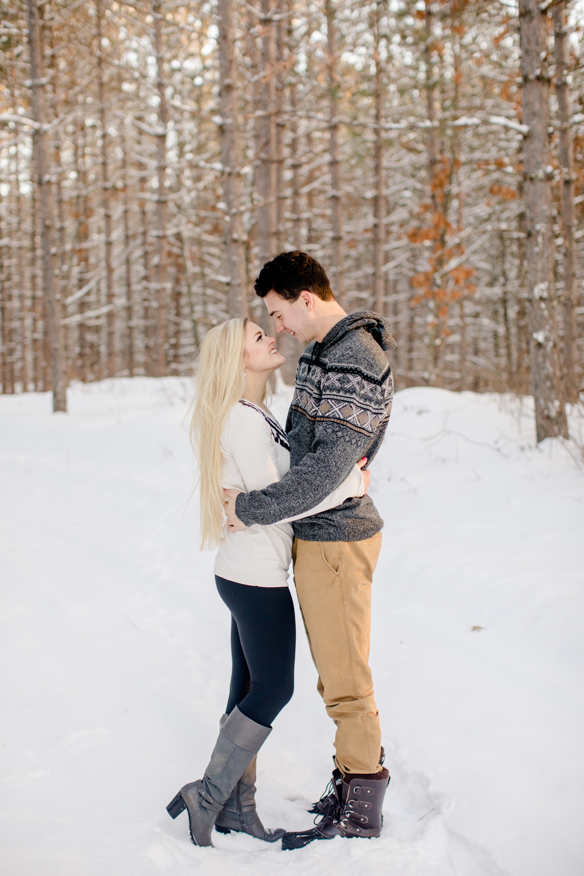 Bemidji Engagement Photographers, Winter Wedding Photographers, Brittney and Caleb