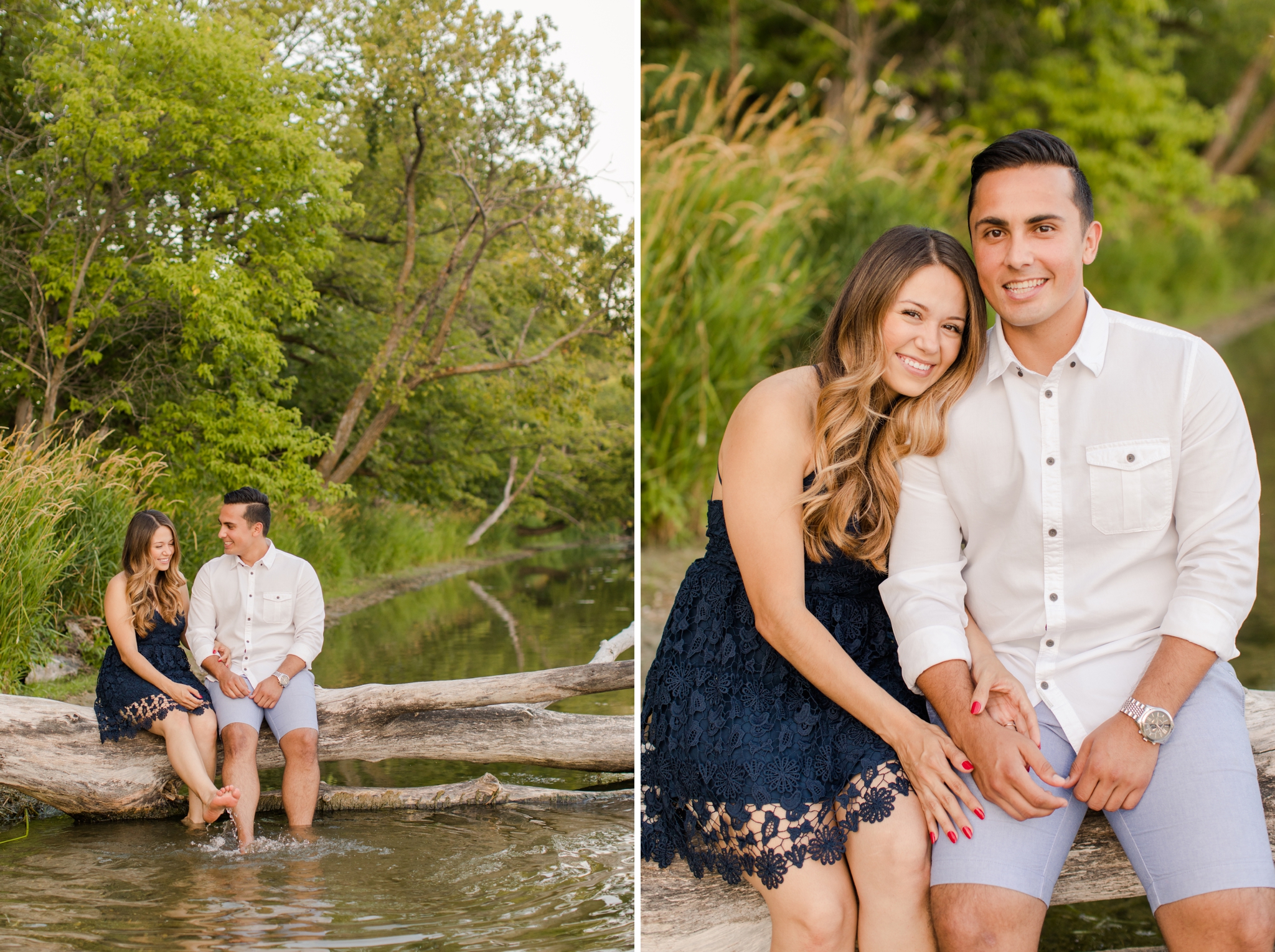 Maplewood State Park Engagement Photos, Engagement photos at the lake, Brittney and Caleb