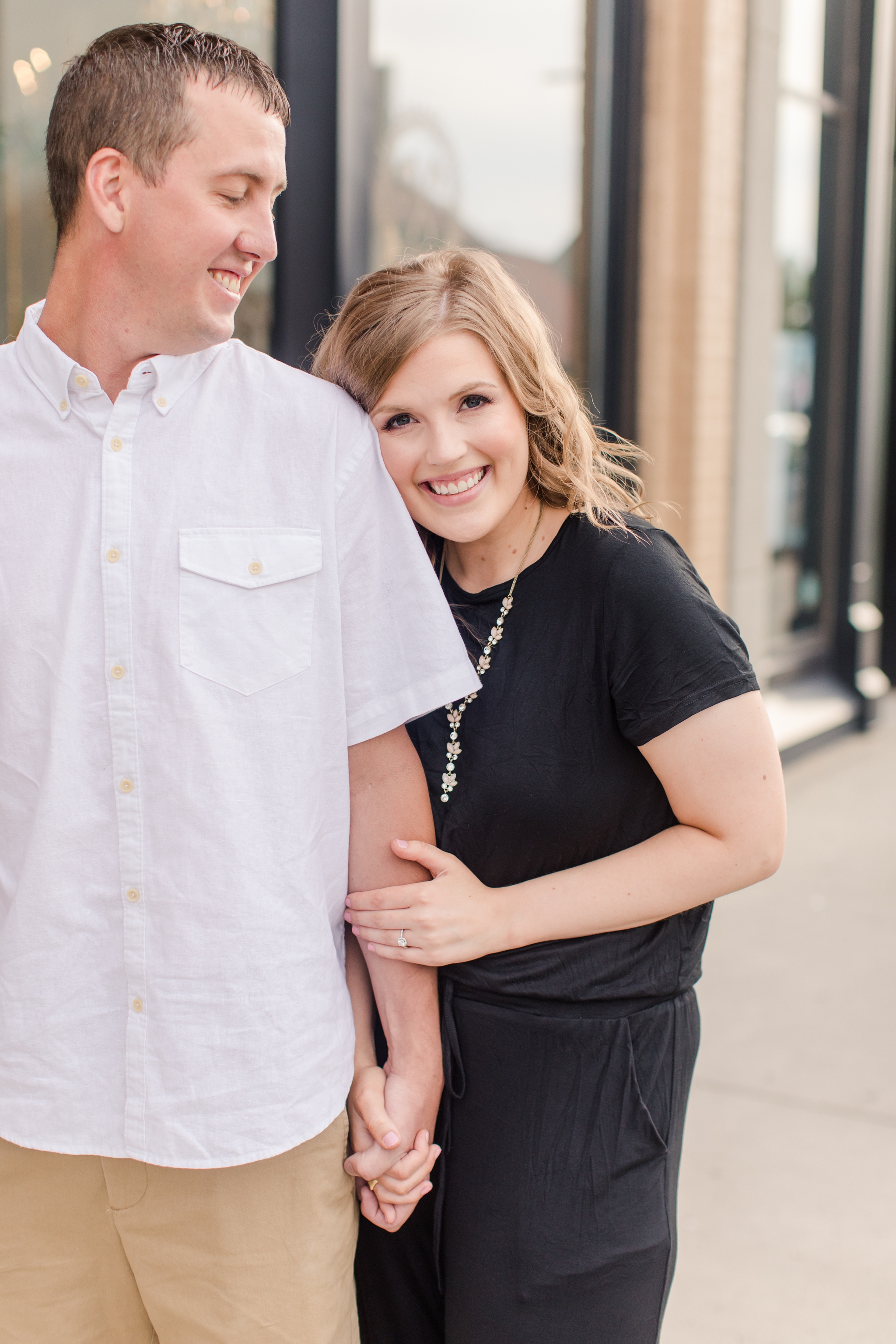 Downtown Fargo Engagement Photos, Brittney and Caleb