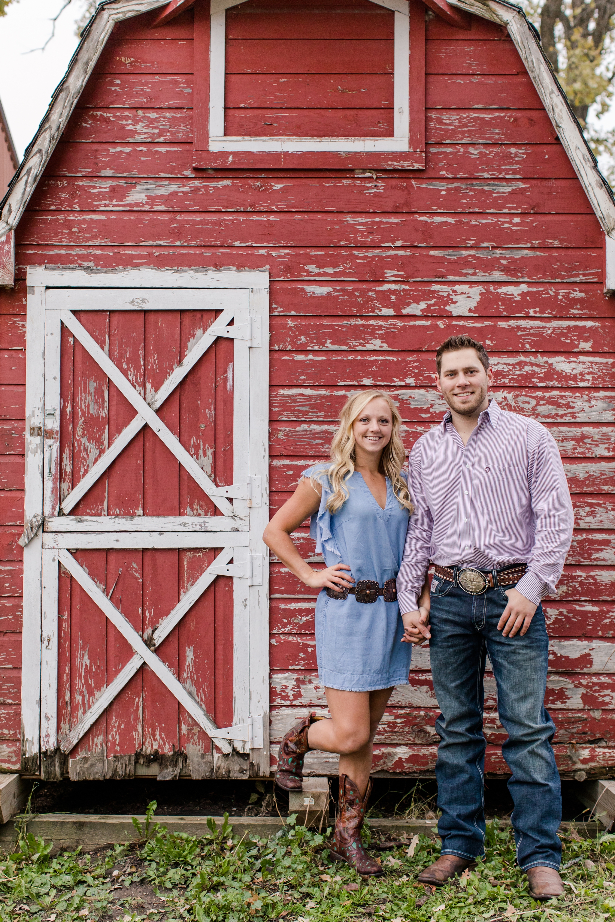 Minnesota Farm Engagement Session, Horse engagement session, Brittney and Caleb
