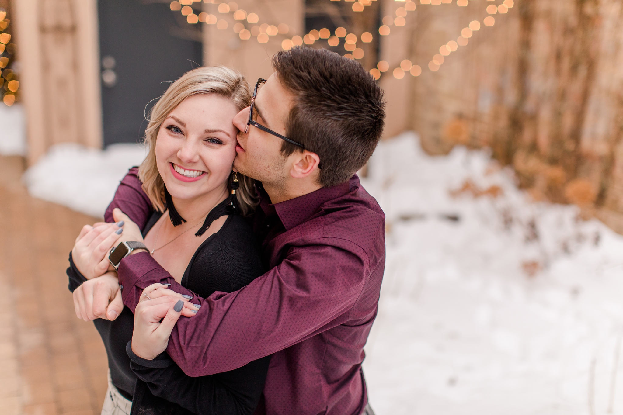 Detroit Lakes Engagement Photography, Winter engagement photos, Brittney and Caleb