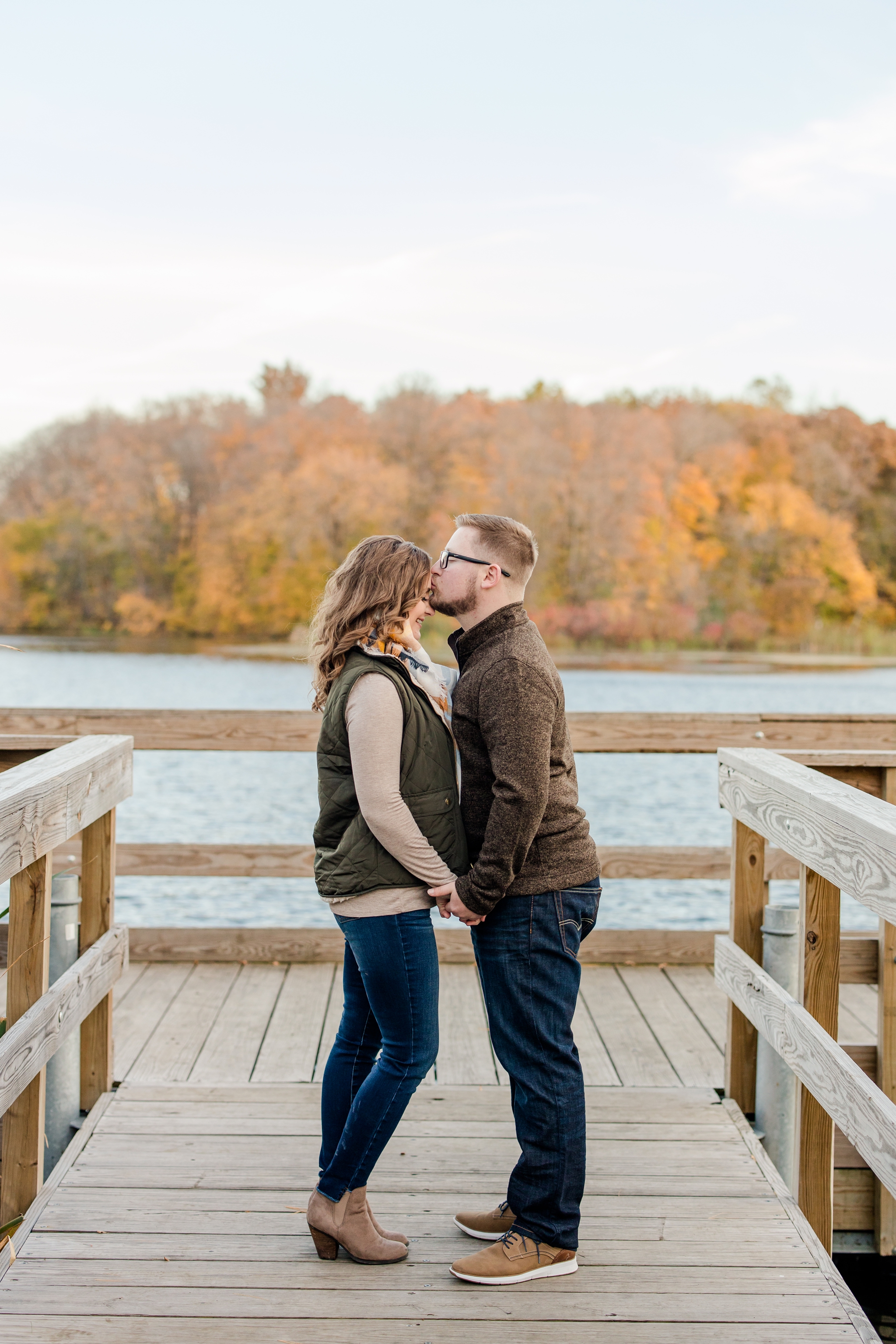 Detroit Lakes Engagement and Wedding Photographers, fall engagement session