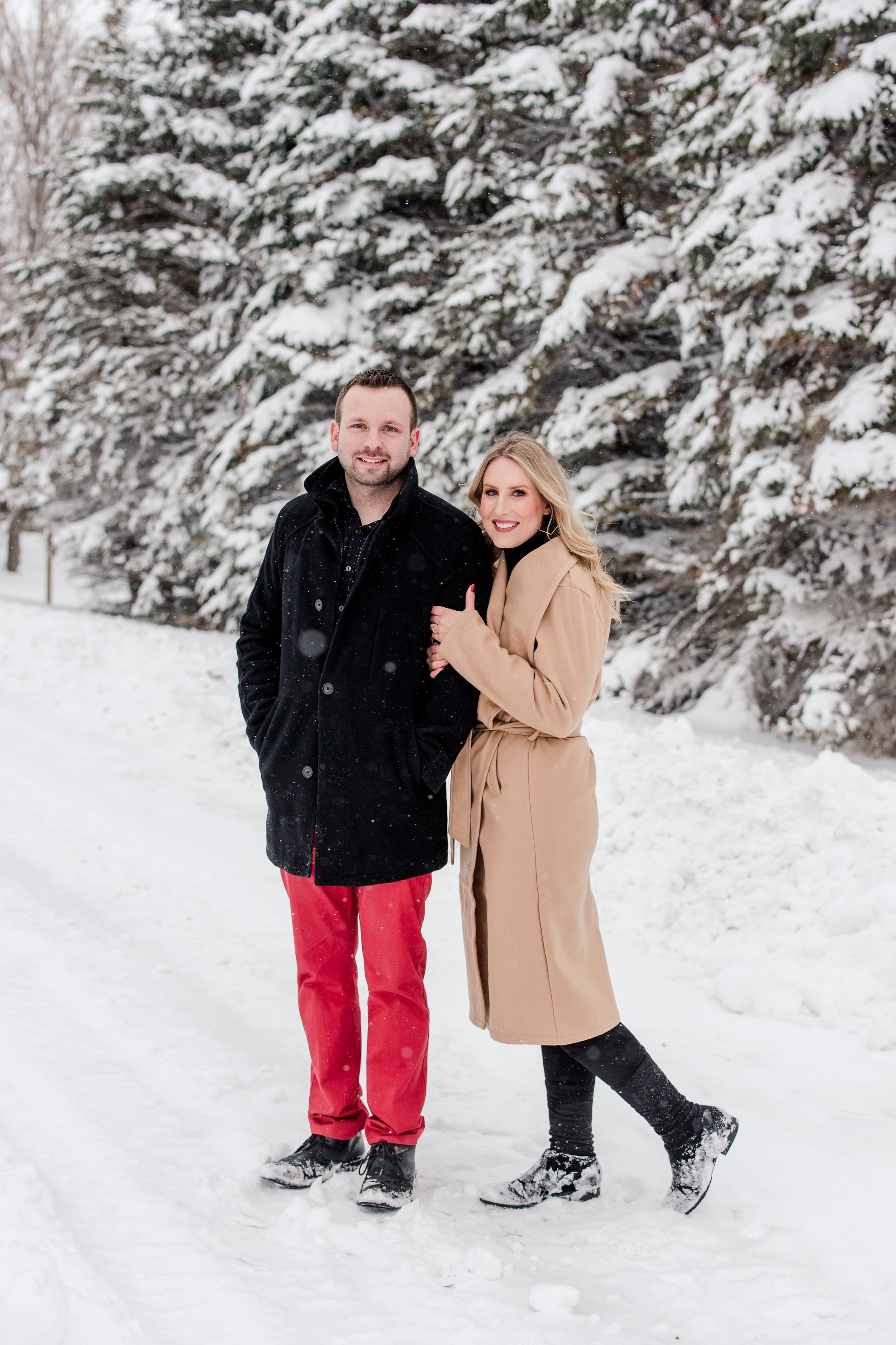 Perham Engagement and Wedding Photographers, in home engagement photos