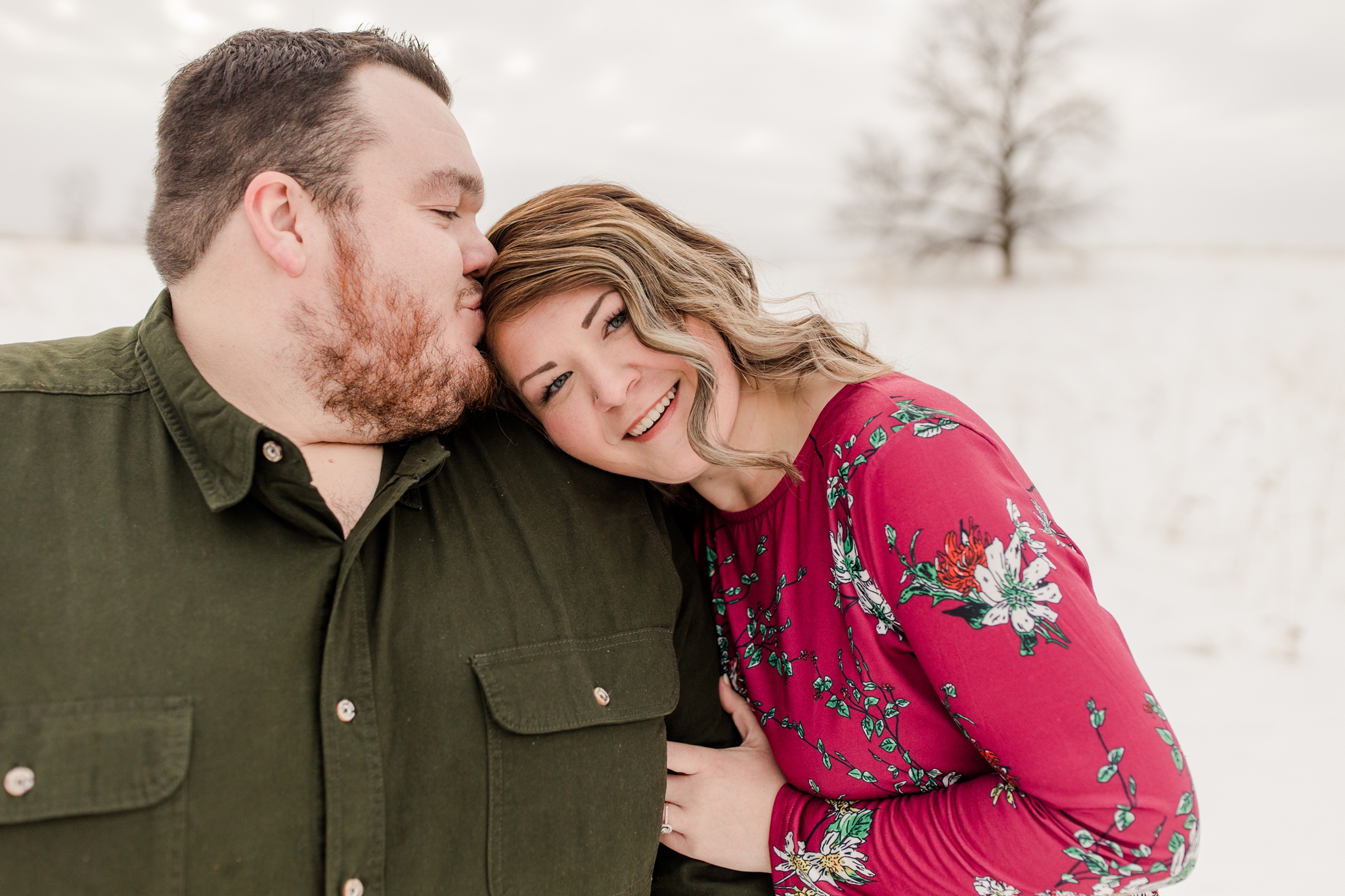 Maplewood State Park Winter Engagement Session, Brittney and Caleb